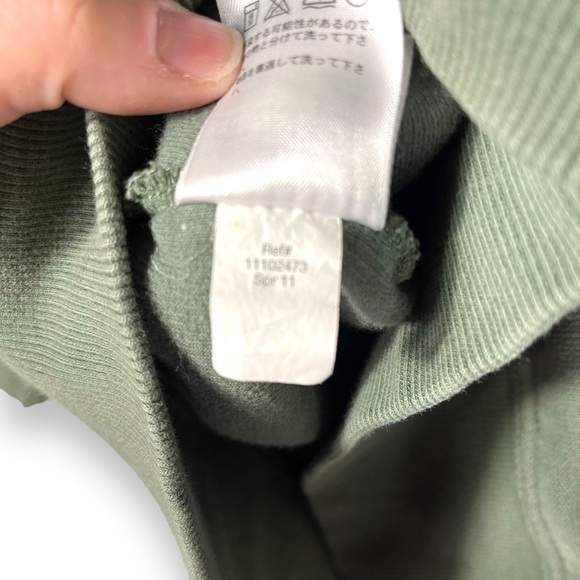 Eddie Bauer Quarter Button Pullover Casual Sweater, Moss Green, Size Large - Picture 7 of 12